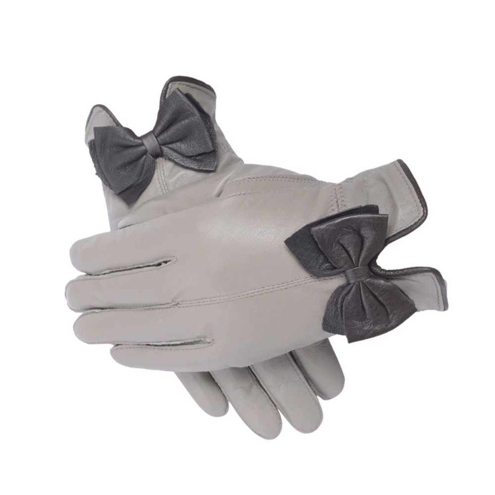 Women’s Genuine Leather Cycling Winter Warm Gloves