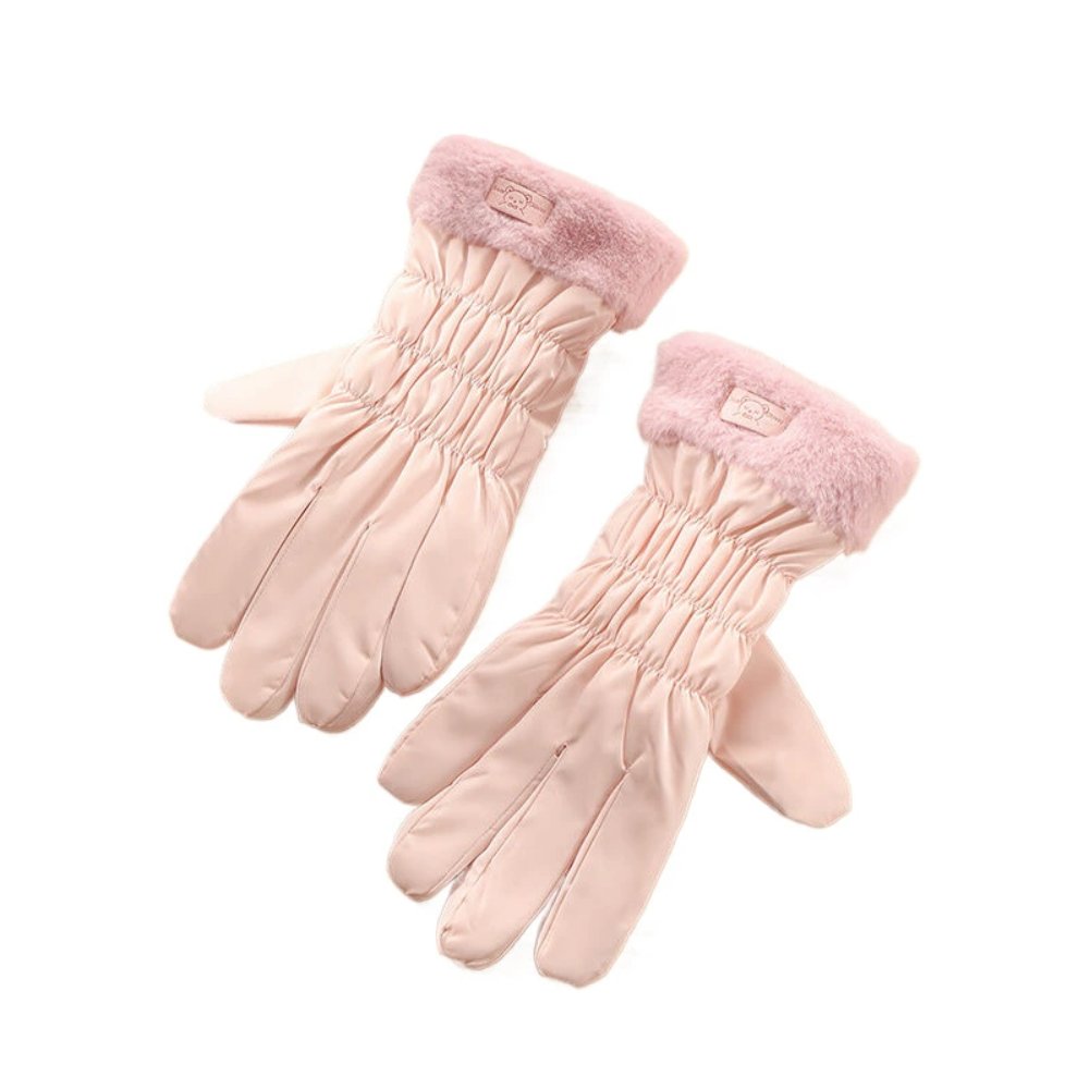 Winter Warm Fleece-Lined Elastic-Fit Gloves